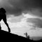 hiker on a summit