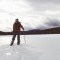 hiker on ice