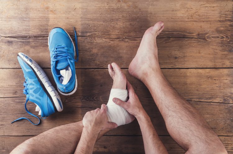 a foot injury
