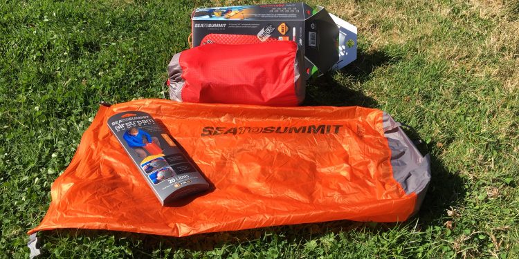 The Dry Stuff Sack and sleeping mat out of their original packaging.