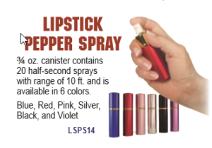 Pepper Spray that looks like Lipstick
