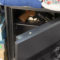 Gun inside open safe