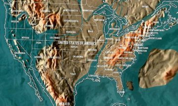 Future map of flooded USA
